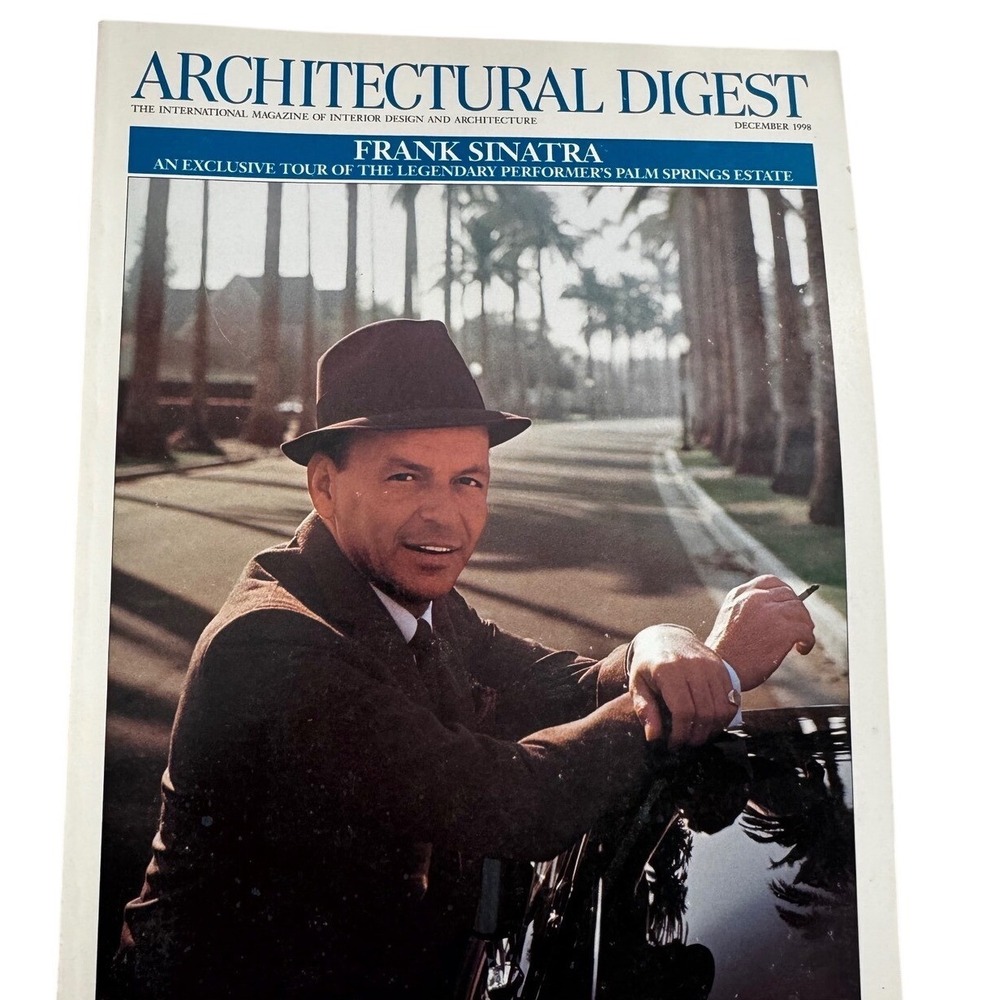 Architectural Digest December 1998 Frank Sinatra Palm Springs Estate Madonna Ad